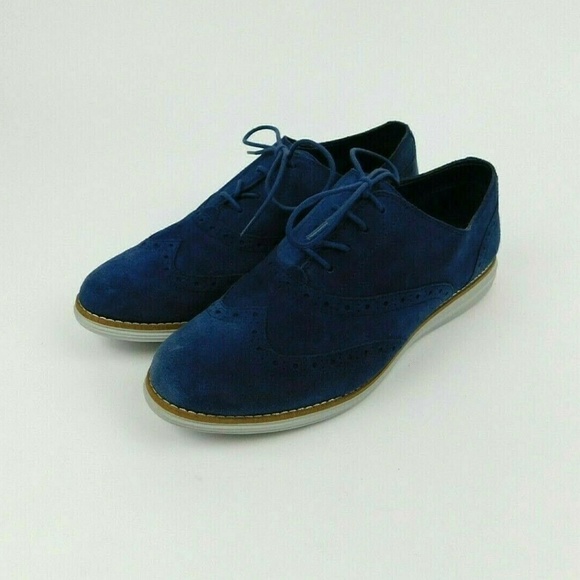 cole haan blue suede